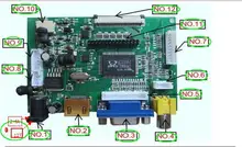Universal HDMI VGA 2AV 50PIN TTL LVDS Controller Board Module Monitor Kit for Raspberry PI LCD AT070TN92 tn90 94 Panel freeship