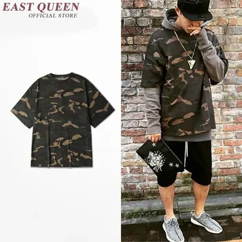 

Extra long tee shirts for men hip hop mens extra long t shirts extra long shirts for men 2018 camouflage tee shirts AA864