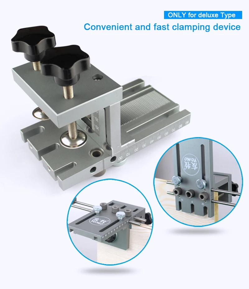 Дюбель джиг для мебели быстрое соединение кулачковый Фитинг 3 в 1 деревообрабатывающий сверлильный набор локатор
