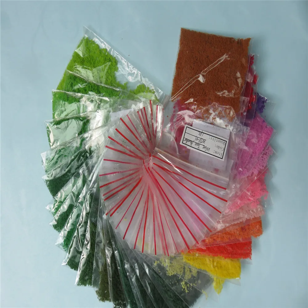 

50g/lot color tree powder for model making trees architecture ho train layout playground diy model