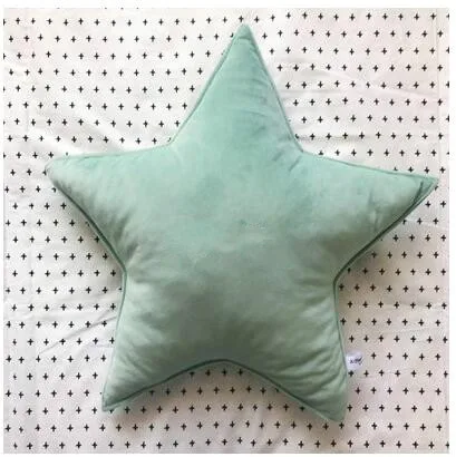 Простая однотонная бархатная ткань в форме звезды, подушка, подушка с спинкой для дома, подарок на день рождения