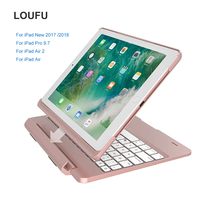 Loufu универсальный чехол для iPad 9 7 Клавиатура 2017 2018 Новый профессиональная