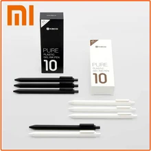 Xiaomi KACO знак ручки Прочный 0,5 мм вместимость подписание ручки 10 шт./упак. шариковая ручка Японии черные чернила школьные канцелярские принадлежности