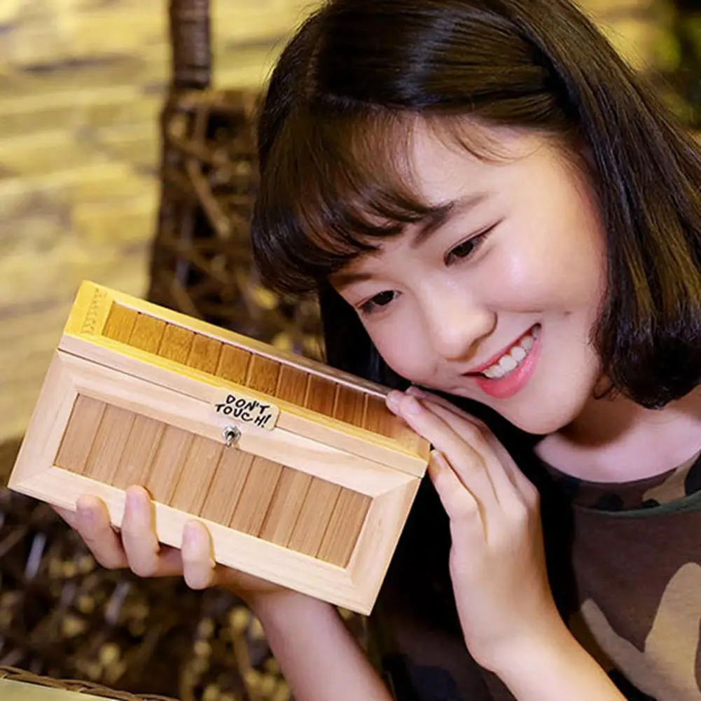 Wooden Useless Box Leave Me Alone Box Most Useless Machine Don't Touch Tiger Toy Gift with Sound Wooden Useless Box Leave Me Alone Box Most Useless Machine Don't Touch Tiger Toy Gift with Sound