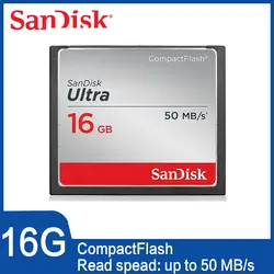 SanDisk Ultra CompactFlash CF карта 32 ГБ карта памяти 16 ГБ до 50 МБ/с./с. DSLR HD видеокамера камера 8 ГБ Гб 50 МБ/с./с