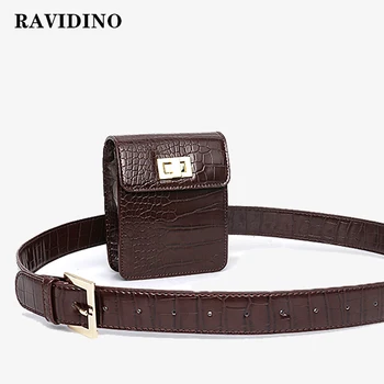 

2020 belt bag animal print alligator waist bag women luxury brand leather fall winter hight Crocodile Pattern quality spring