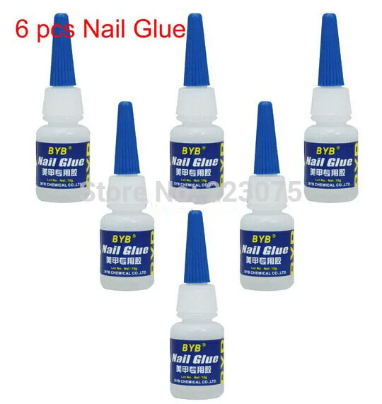 10g GLUE ACRYLIC UV GEL FALSE Full French NAIL ART TIPS Decoration