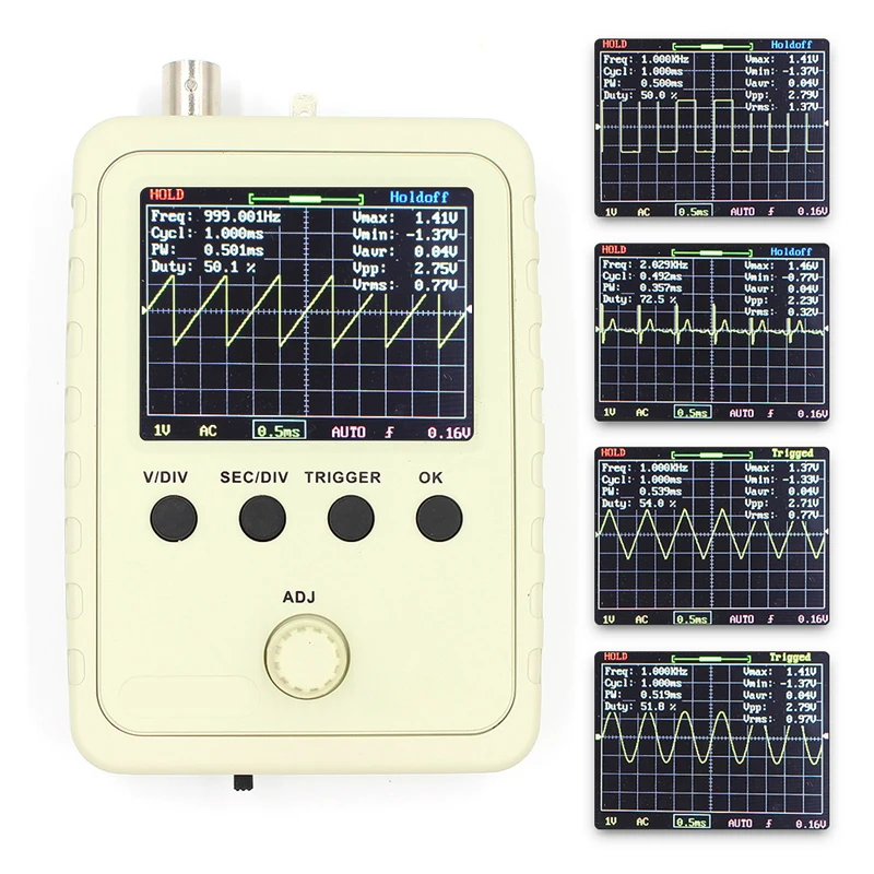 Vente Kit d oscilloscope numérique 15001K bricolage DSO FNIRSI 150 entièrement assemblé avec boîtier boîtier livraison gratuite