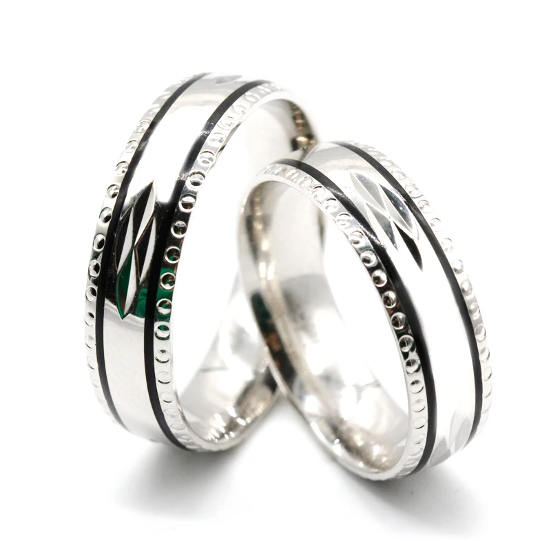Кольца для пар, 925 пробы, серебряная полоса, простой классический стиль, обручальное кольцо, модное ювелирное изделие для мужчин и женщин, подарок на помолвку