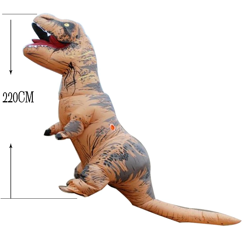 T-rex динозавр надувной костюм deguisement Хэллоуин pour animaux Косплей маскарадный костюм динозавр