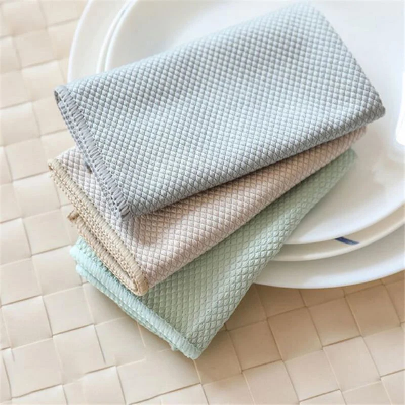 3pcs Household Cleaning Cloth Super Absorbent Towels Kitchen Cleaning Glass Multifunction Towel For Car Bowl Rag Kitchen
