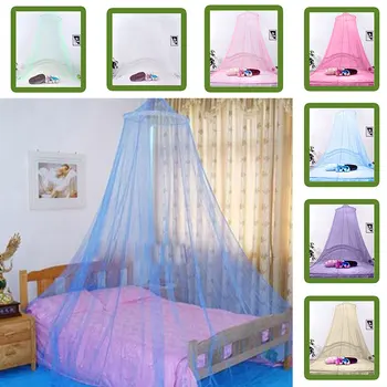

Outdoor Elegant Round Lace Insect Bed Canopy Netting Curtain Dome Mosquito Net 34