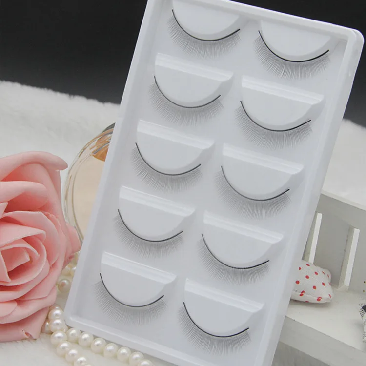 

5 Pairs Volume Lashes Individual Practice Eyelashes Training For Eyelash Extension Practicing Teaching Mink False Eyelashes