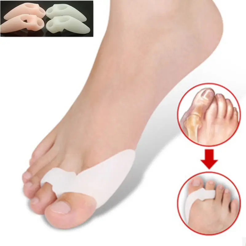 

2X Gel Silicone Bunion Corrector Toe Protector Straightener Spreader Separator