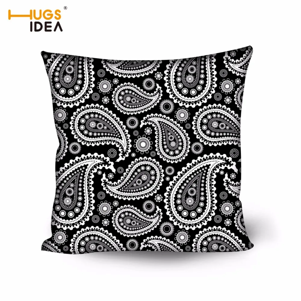 HUGSIDEA بوهيميا نمط بيزلي غطاء وسادة مكتب كرسي مقعد سيارة أكياسها ديكور المنزل أريكة الفراش رمي وسادة يغطي