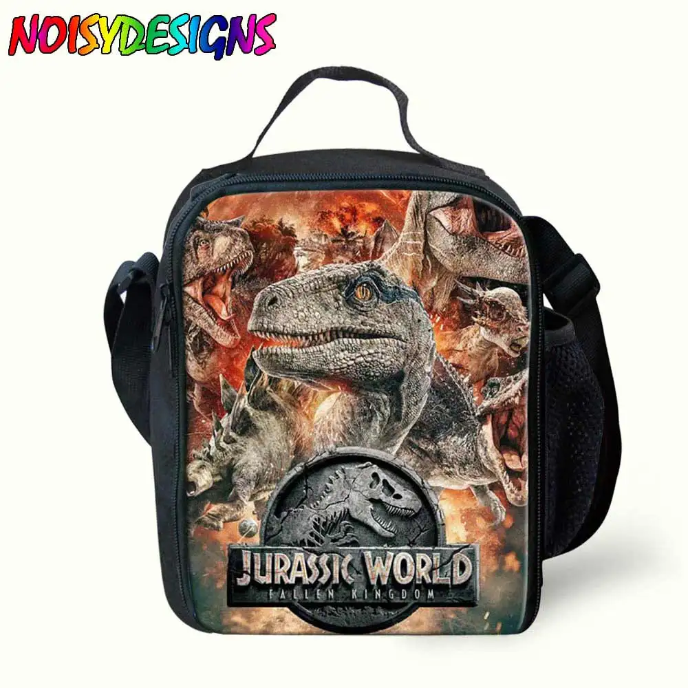 Refrigerador do Piquenique Caixa para Meninas Almoço Bolsa Famosa Jurassic Park Mundo Impressão Mulheres Homens Crianças Portátil Isolado Food Tote