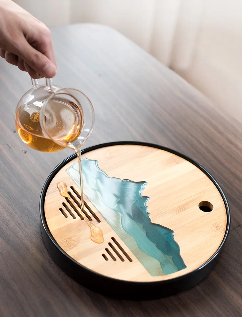 mesa chá artesanal servindo bandeja kung fu chá acessórios