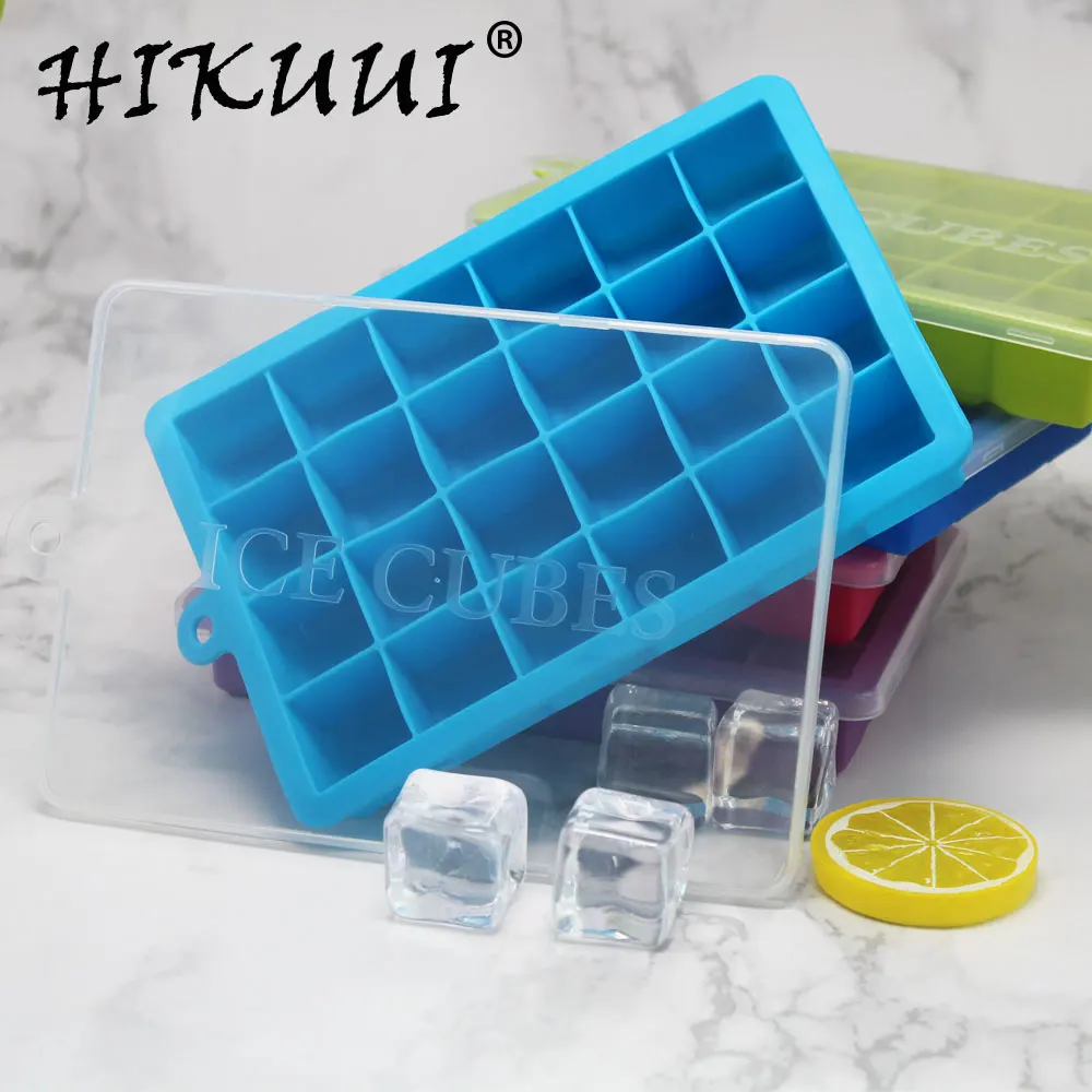 5Colors24GridsSiliconeIceCubeEcoFriendlyCavityTrayMiniIce
