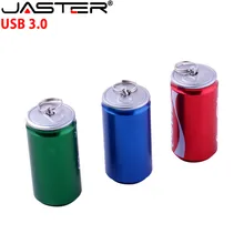 JASTER USB 3,0 модный металлический 3-цветный cola tank USB флеш-накопитель 4 Гб 128 ГБ 16 ГБ 32 ГБ 64 Гб USB внешний накопитель