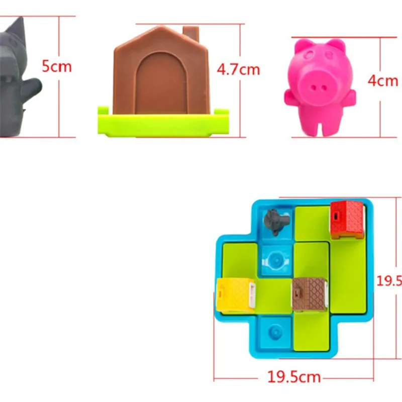 Детские умные настольные игры Hide& Seek Three Little Piggies 48 Challenge с решением игры тренировка iq игрушки для детей Oyuncak