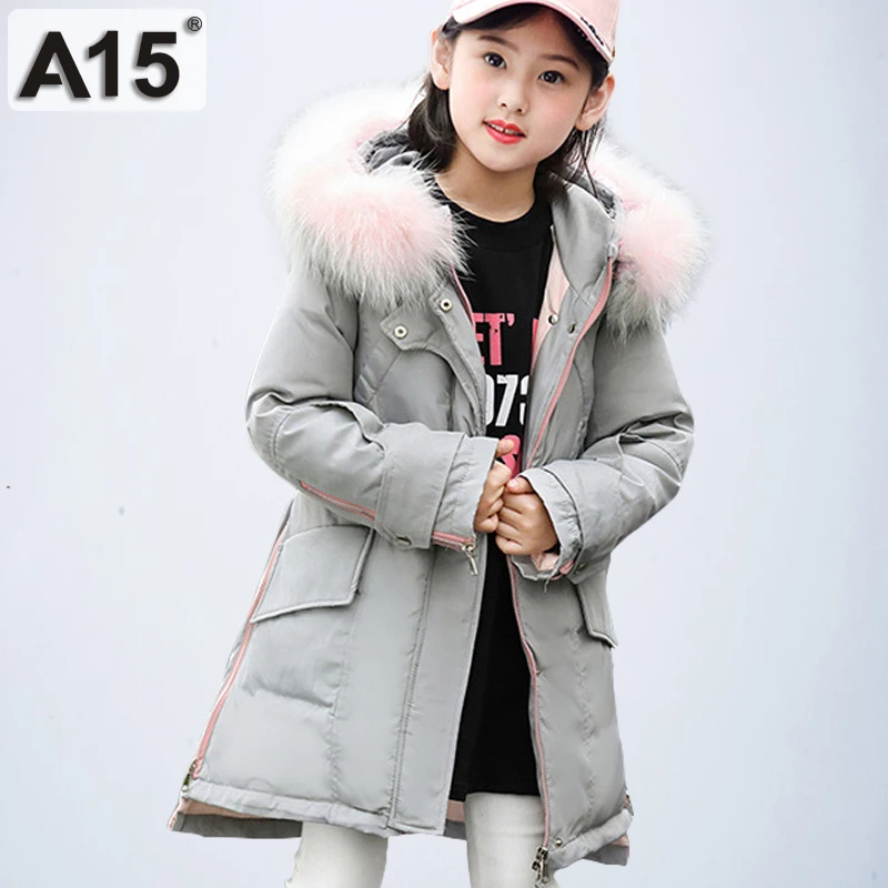Kids Winter Jacket Girls Winter Coats Black Children Winter Jacket