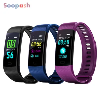 

Y5 Fitness Bracelet Smart Band Watch Color Screen Heart Rate Activity Wristband Electronics Bracelets