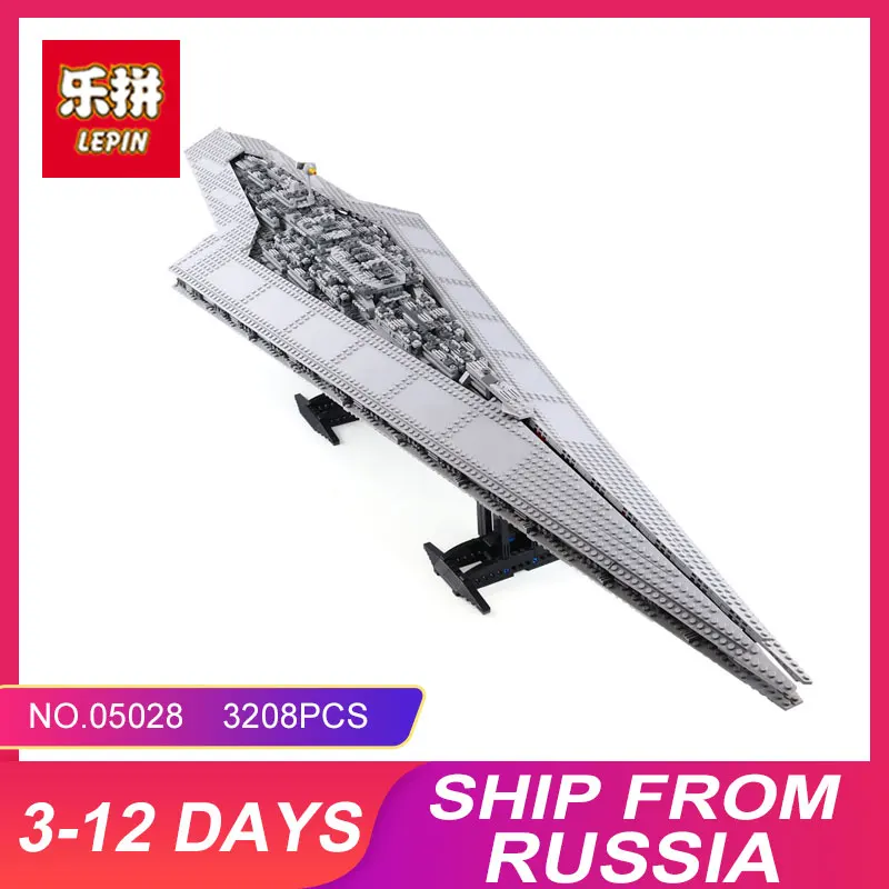 New LEPIN 05028 3208Pcs Toy Execytor Super Star Destroyer Model Building Kit Block Brick Compatible 10221 Boy Gifts WARS