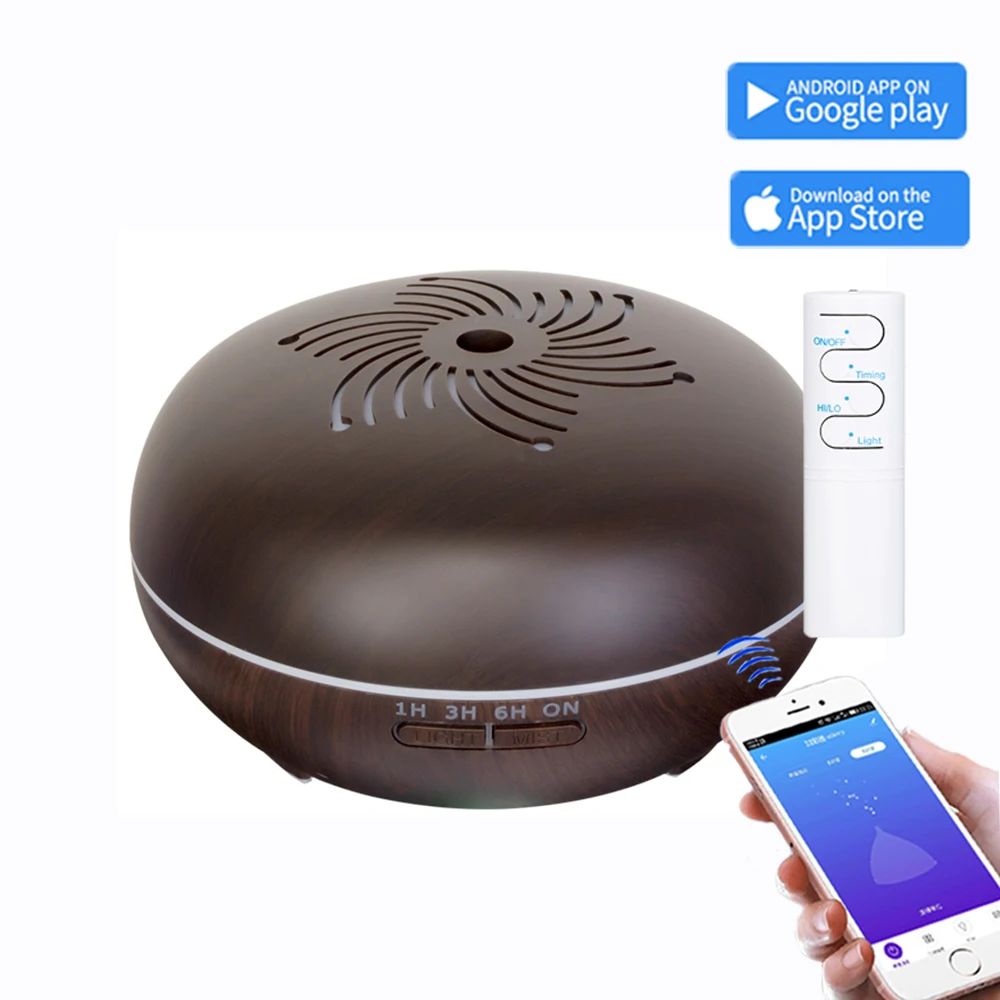 

High Quality remote control 550ML Ultrasonic Air Humidifier Aroma Essential Oil Diffuser Home Car cool Mist Maker LED Lamp