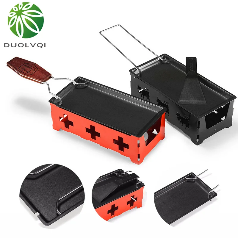 

Duolvqi Practical Cheese Roasters Mini Cheese Grill Non-Stick Baking Tray Butter Cheese Barbecue Dish Household BBQ Baking Tools