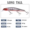 1pcs Fishing Lure 16.5g 12.5cm Laser Minnow Bass Pike Artificial Hard Bait Floating Crankbait Wobblers Plastic Fish Diving 0-2m ► Photo 2/6