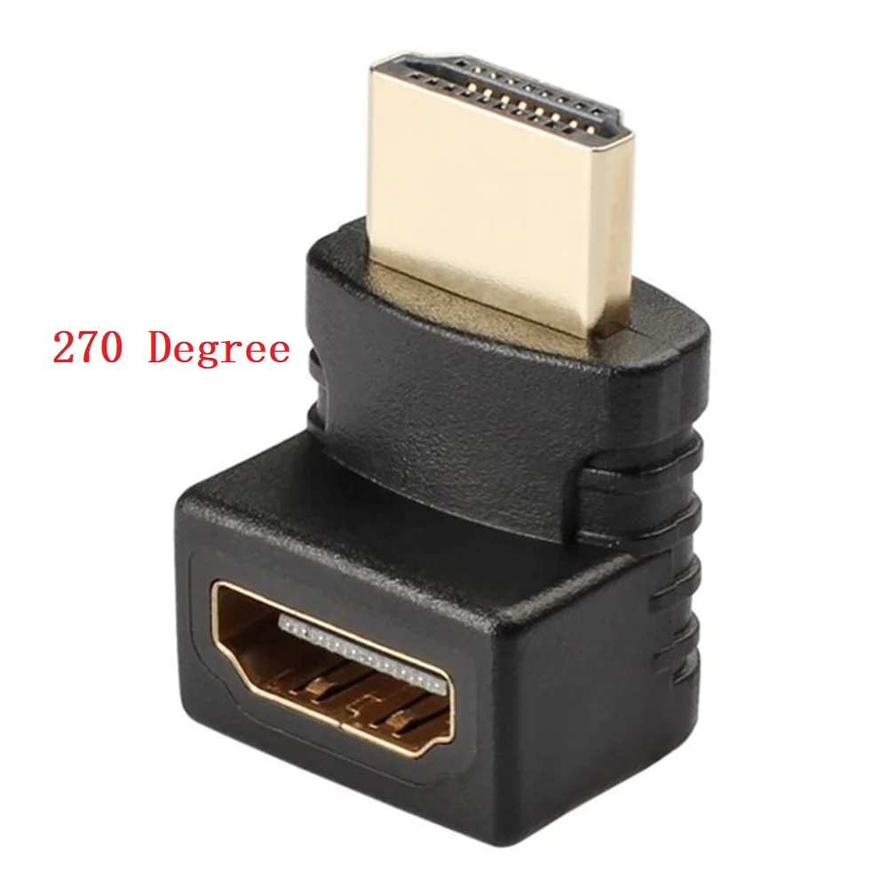 HDMI кабель адаптер конвертер 90 270 градусов правый угол мужчин и женщин удлинитель для 1080P HDTV PC PS3 разделитель монитора проектора