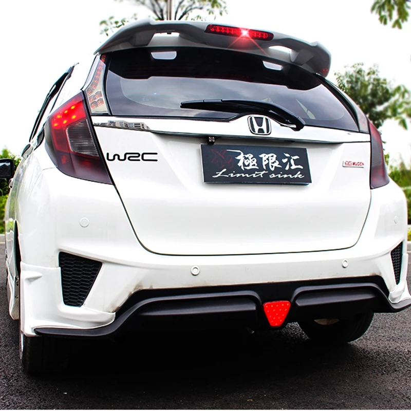 For Honda new Jazz Fit Spoiler High Quality ABS Material Car Rear Wing