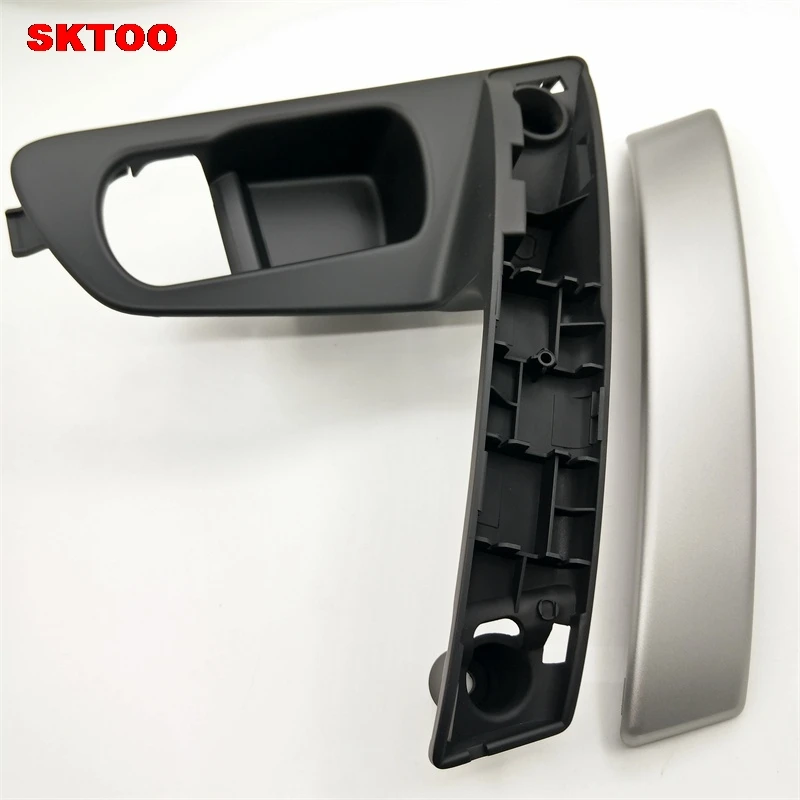 Günstig SKTOO Auto Türgriff Basis Innengriff Silber Griff Abdeckung für Nissan QASHQAI J10 2007 2008 2009 2010 2011 2012 2013 2014