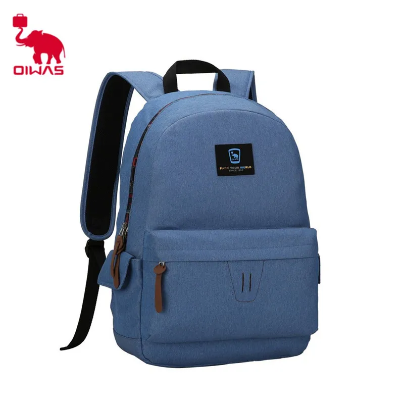 

Oiwas Fashionable Leisure Style Laptop Backpack Super Thin and Light Waterproof School Backpack Multi-function Unisex Bag