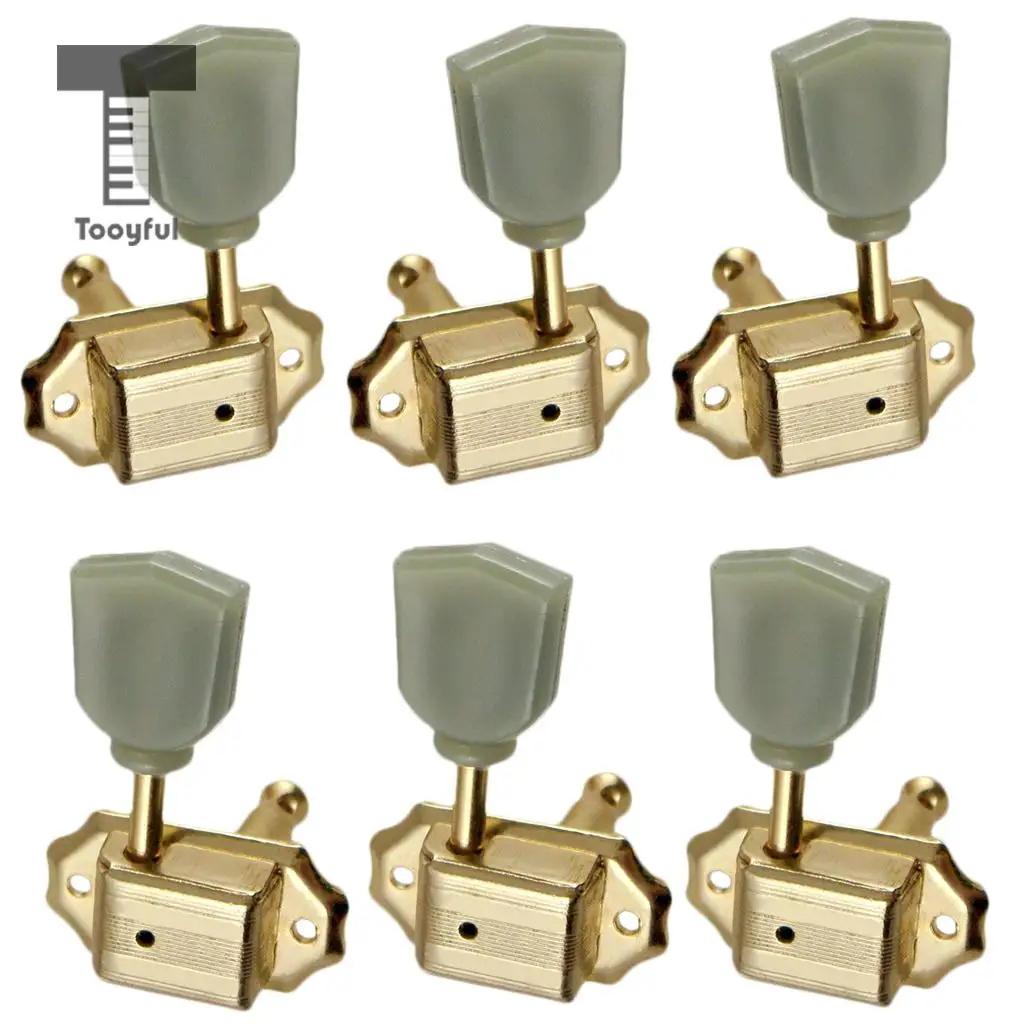 Tooyful 6pcs Acoustic Guitar String Tuning Peg Tuner Tulip Button
