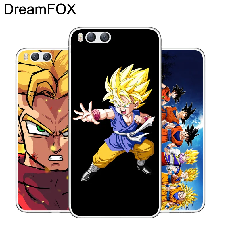 DREAMFOX L338 Dragon Ball Goku Soft TPU Silicone Case Cover For Xiaomi Mi Note 2 3 4 5 6 8 SE M5 4C 4S 5C 5S 5X 6X A1 Plus |