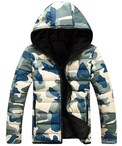 Down jacket 2016 NEW Sale Camouflage Jackets Designer Brand Fashion Winter Jacket Men Camo Snow Long Casual Coats Jacket FD886