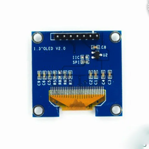 O светодиодный 1,3 дюйма 128*64 синий SPI и IIC модуль ЖК-светодиодный модуль дисплея