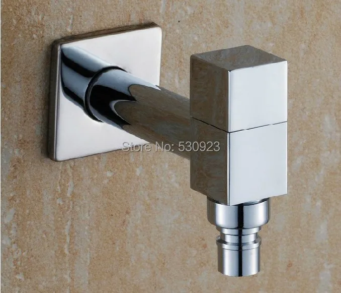 

Lengthen Free Shipping Washing Machine Faucet Chrome Mop pool Taps Single Cold
