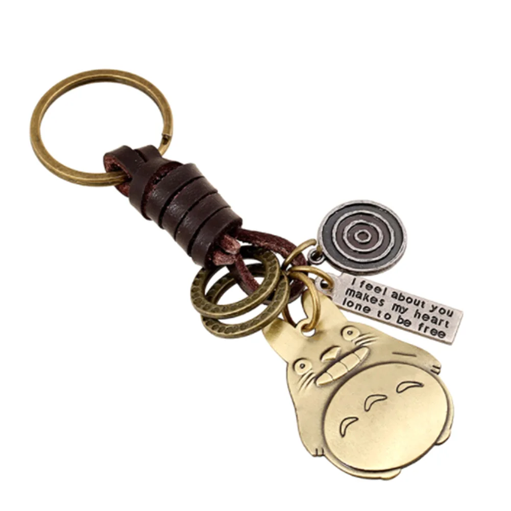 Buy Men's Retro Leather Keychain series alloy Neighbor