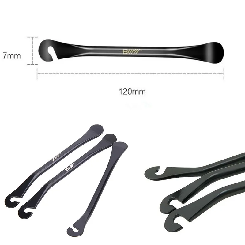 3X Bike Bicycle Metal Alloy Curved Steel Tyre Tire Lever Remove Repair Tool USA