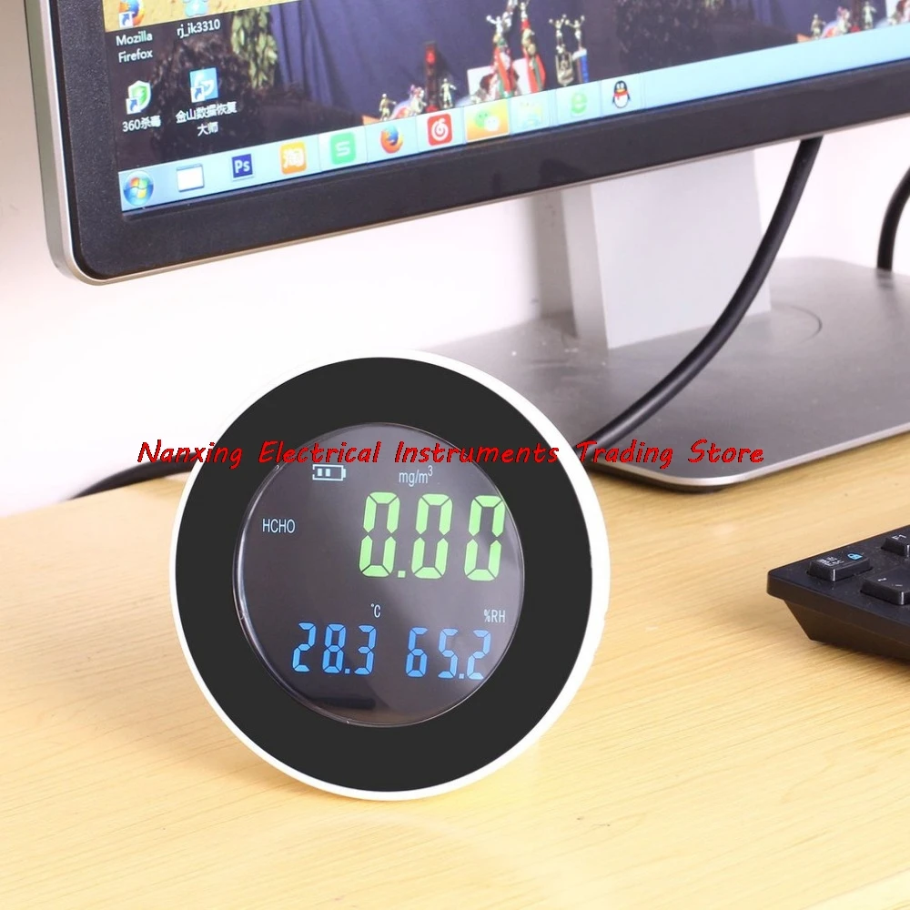 

CO2 Detector Detection Intuitive Digital Large Screen HT-501 Gas Monitor Environmental Measuring CO2 Analyzer High Sensitivity
