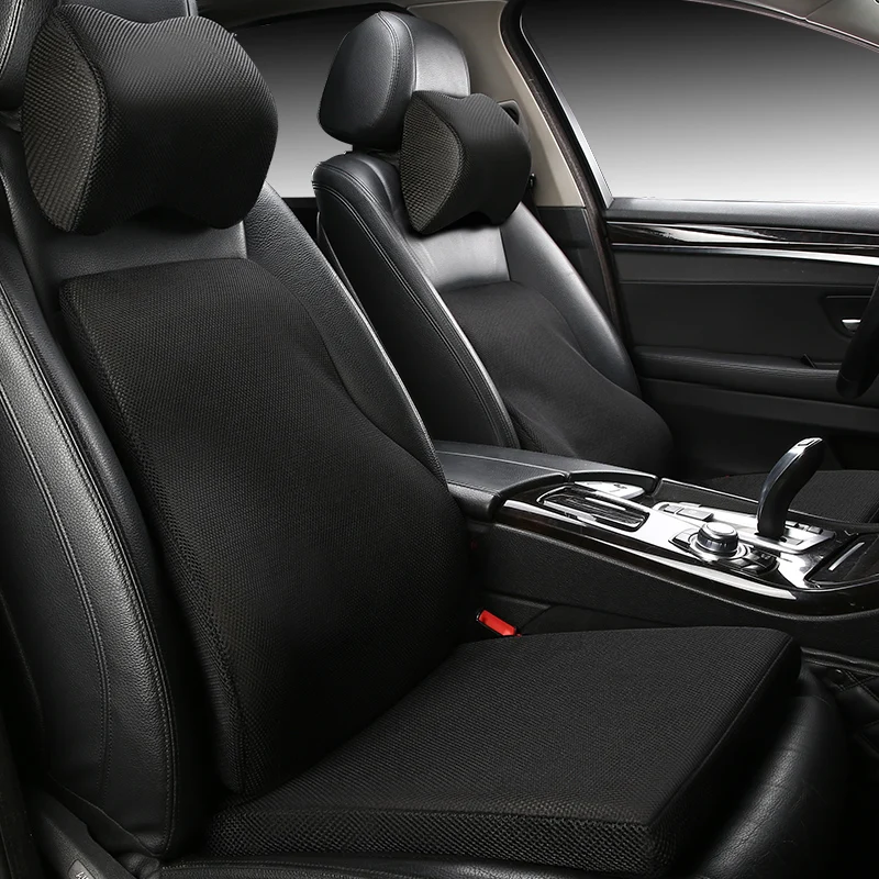 

KKYSYELVA Car Headrest Pillow Neck Pillows Lumbar Support for Office Chair Waist Back Support Car Styling Interior Accessories