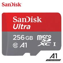 Двойной Флеш-накопитель SanDisk microSD карты 256 ГБ 200 ГБ 128 Гб 64 ГБ 32 ГБ оперативной памяти, 16 Гб встроенной памяти, microSDHC/SDXC UHS-I слот для карт памяти: до 98 МБ/с. скорость чтения для смартфона