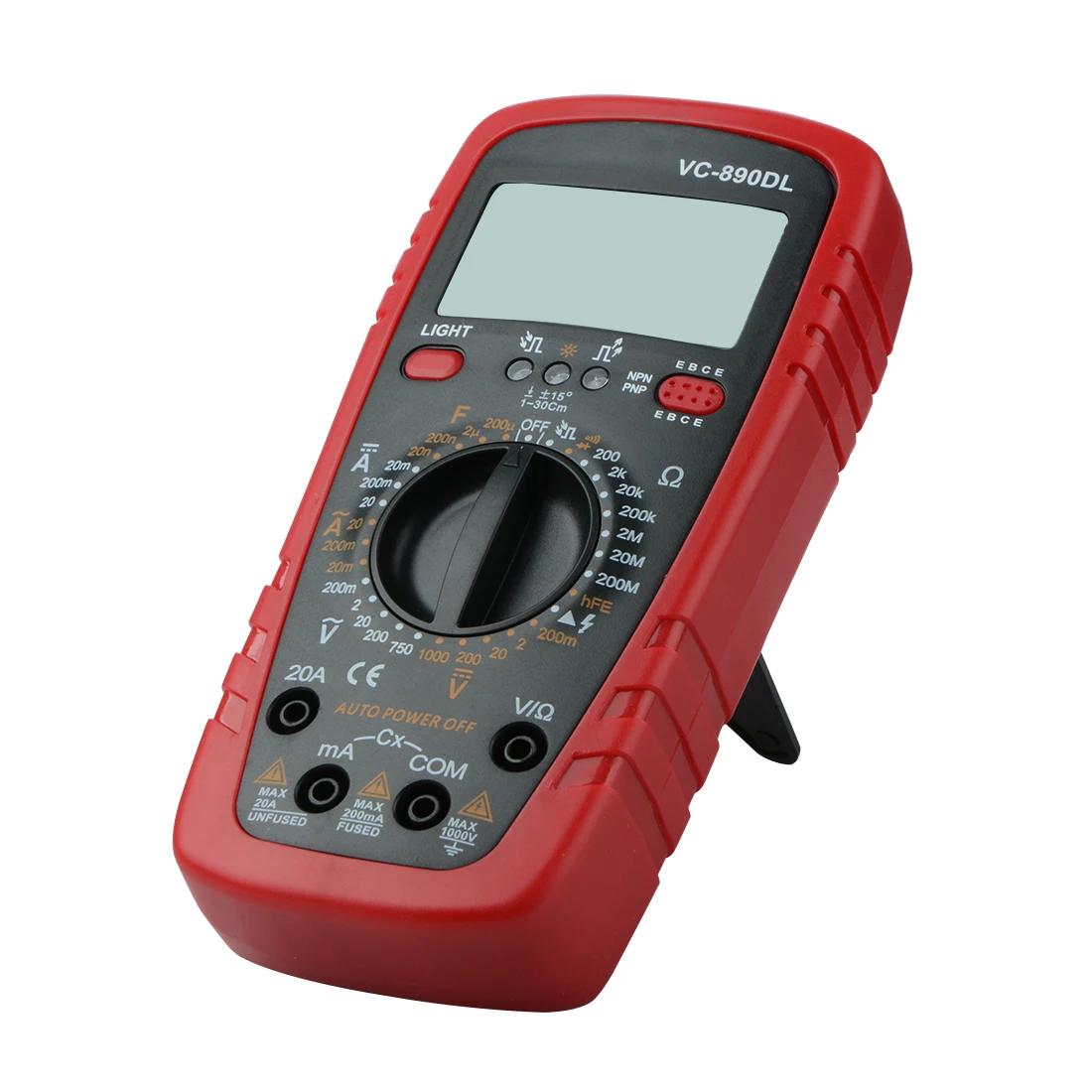 

890DL Digital Multimeter True RMS Multimeter 20mF Capacitor 20A Currents Measurement Backlight Tester Capacitance Meter