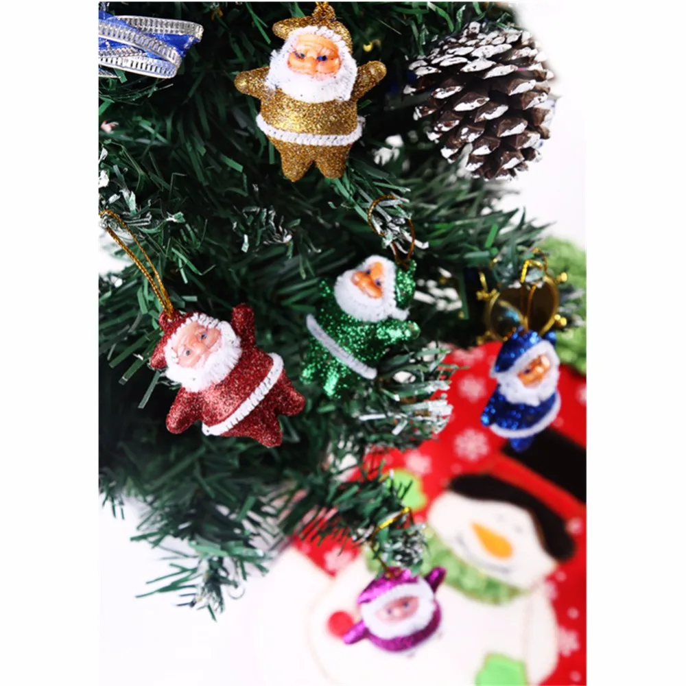 6 pcs/lot High quality Santa Claus Christmas tree decorations ornament