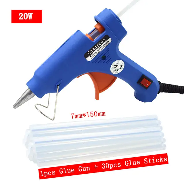 Low Temp Glue Gun 40W Cornice Kits & Crafts 7/16 Glue Sticks