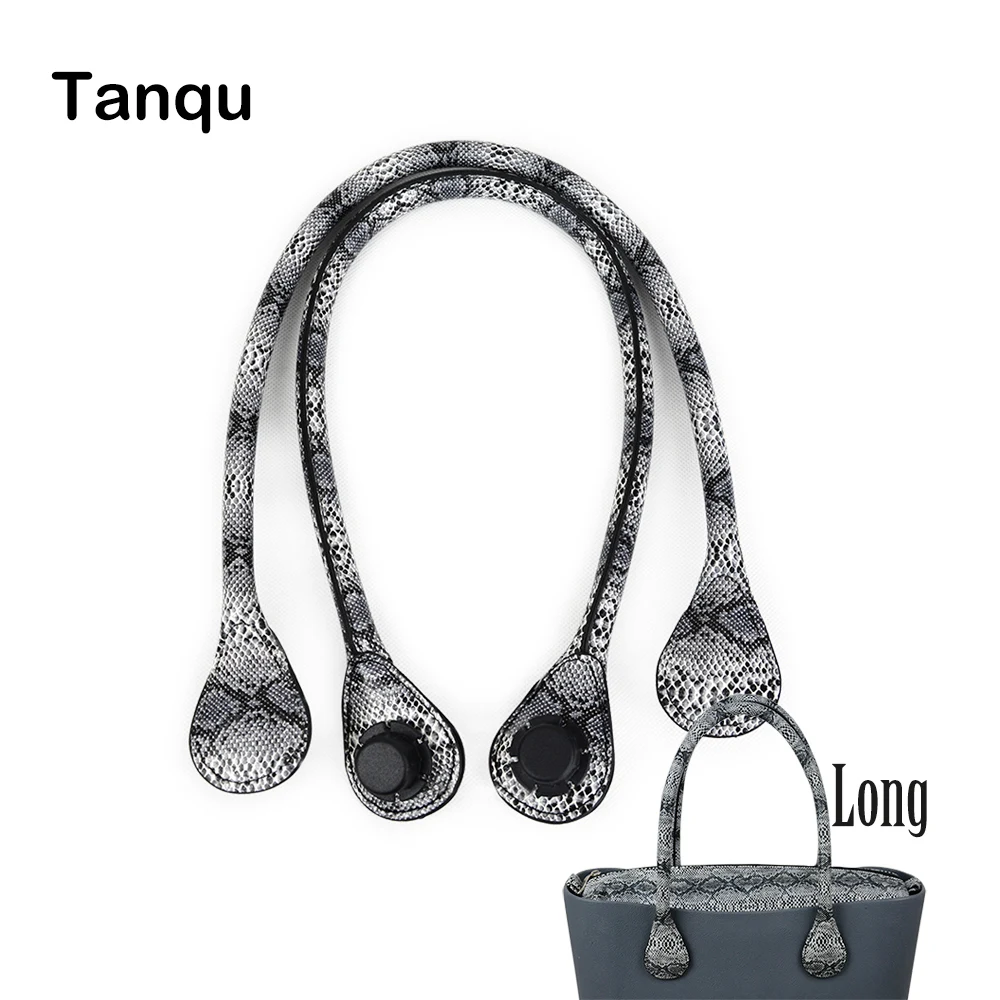 TANQU новая длинная ручка из Искусственной Змеиной Кожи Для Obag ремешок