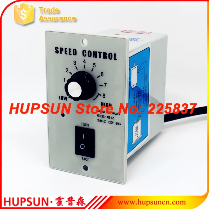 high quality precise electric gear 200w 220v ac motor speed controller motor speed regulator