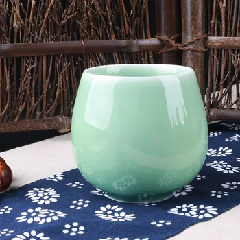

China kung fu Cup six-color ceramic Longquan home Cups hospitality Japanese couple